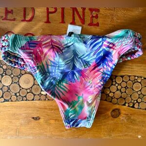 O'Neill Multicolor Leaf Print Bikini Bottom